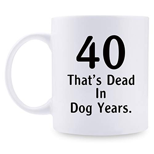 Taza de café para Mujer, Regalo de cumpleaños número 40 para Mujeres, Regalo de cumpleaños de 1979, 40 años de Edad, para mamá, Esposa, Amiga, Hermana, Ella, tía, compañera de Trabajo, 325 ml