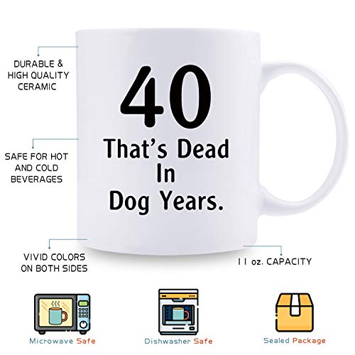 Taza de café para Mujer, Regalo de cumpleaños número 40 para Mujeres, Regalo de cumpleaños de 1979, 40 años de Edad, para mamá, Esposa, Amiga, Hermana, Ella, tía, compañera de Trabajo, 325 ml