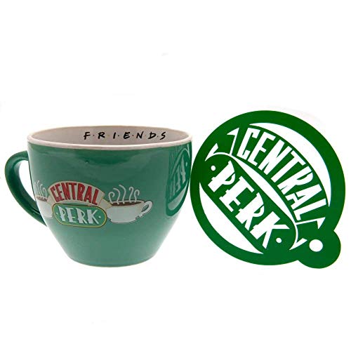 Taza de desayuno Central Perk, Friends (verde)