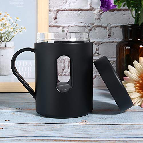 Taza de mezcla automática, taza de encordado mezclada automáticamente, taza de café magnética carcasa impermeable para café en casa oficina Latte(black)