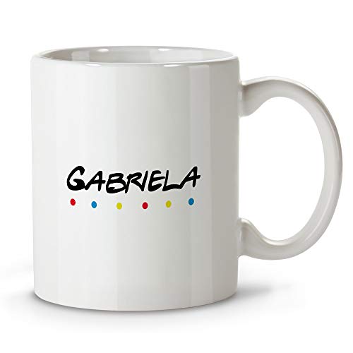 Taza Friends Personalizada con Nombre/Texto. Regalos Frikis Personalizados. Tazas Personalizadas de Cerámica. Varios Diseños y Colores de Interior. Friends