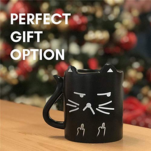 Taza gato, tazas desayuno originales, taza termosensible, taza café sensible a calor, taza Divertida con frases I Do What I Want, taza cambio color, opción regalo perfecto, taza graciosa, Onebttl-NEKO