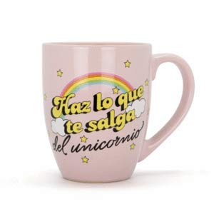 TAZA HAZ LO QUE TE SALGA DEL UNICORNIO. VECINA RUBIA. TANTANFAN