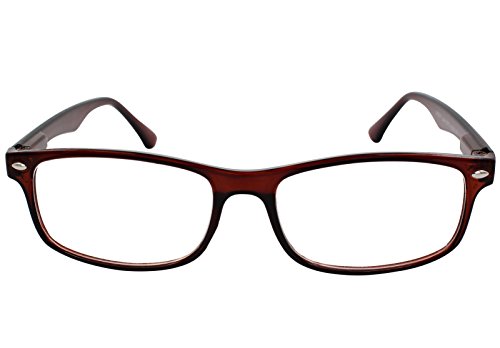 TBOC Gafas de Lectura Presbicia Vista Cansada - (Pack 4 Unidades) Graduadas +4.00 Dioptrías Montura de Pasta Azul Marrón Negra Carey Diseño Moda Hombre Mujer Unisex Lentes de Aumento Leer Ver Cerca