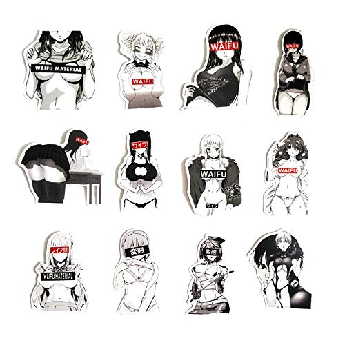 TDCQ Calcomanía Pegatina Maleta portátil Coche camión Anime Hentai Sexy Pinup Mang Girl Impermeable Estilo de Coche 100 Piezas