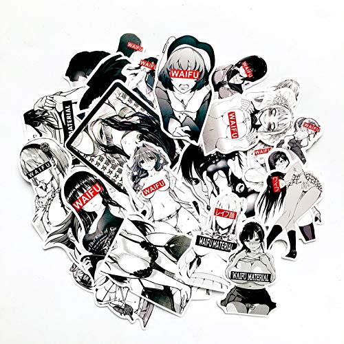 TDCQ Calcomanía Pegatina Maleta portátil Coche camión Anime Hentai Sexy Pinup Mang Girl Impermeable Estilo de Coche 100 Piezas