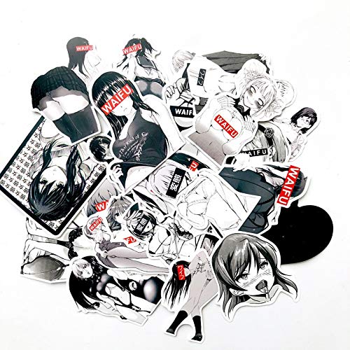 TDCQ Calcomanía Pegatina Maleta portátil Coche camión Anime Hentai Sexy Pinup Mang Girl Impermeable Estilo de Coche 100 Piezas