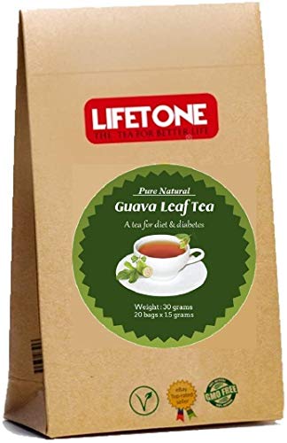 Té de hoja de guayaba, pérdida rápida de peso, té de desintoxicación potente, 20 bolsitas de té