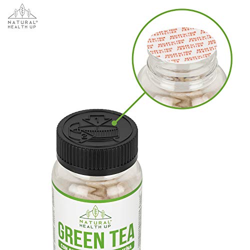 Té verde con cola de caballo y cafeína para eliminar la grasa acumulada - Adelgazante que contribuye a acelerar el metabolismo - 60 cápsulas