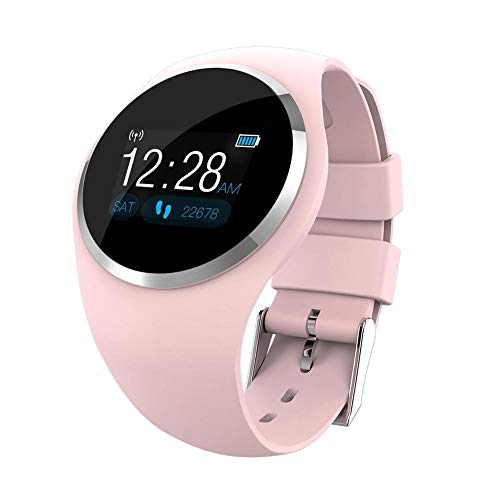 Teabelle Smart Watch - Reloj deportivo con pantalla táctil, impermeable, pulsera de regalo para amigos, rosa