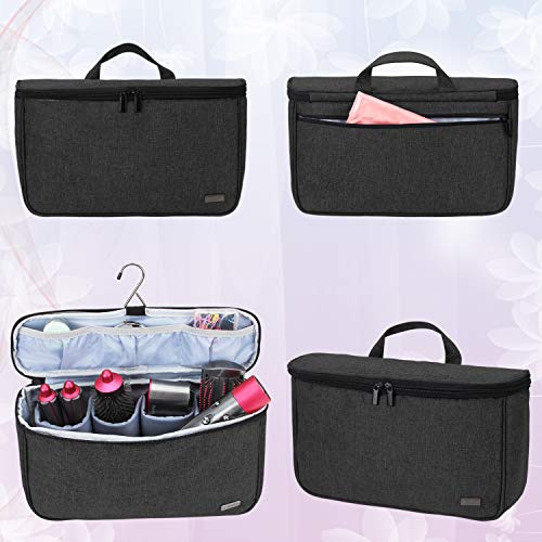 Teamoy portátil del Viaje Bolsa de para Dyson Airwrap Styler, Ideal para Viajes y Almacenamiento en el hogar, Negro