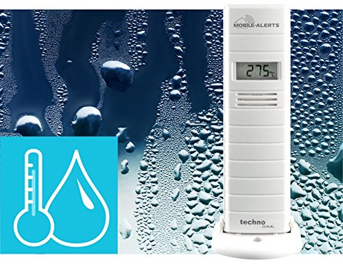 Technoline - Sensor MA 10200 y Controlador de Temperatura y Humedad para terrarios e invernaderos, Blanco, 3,8 x 2,1 x 12,8 cm