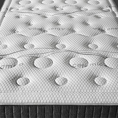 TECNOCOLCHÓN Colchón de Muelles Ensacados | Reversible Verano-Invierno | Viscoelástico | Tecno Spring Visco 90 x 190 cm. y 24 cm. de Altura