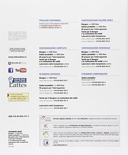 Tecnomedia smart. Disegno-Settore produttivi-Mi preparo-Tavole-Laboratorio online. Per la Scuola media. Con DVD. Con e-book. Con espansione online