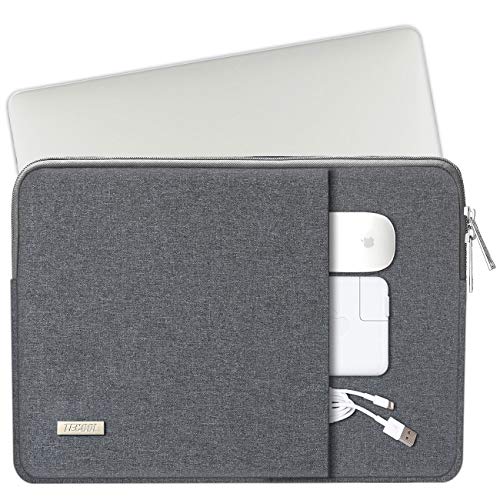 TECOOL 14 Pulgadas Funda Ordenador Portátil, Bolso Protectora para Lenovo Ideapad Thinkpad HP Pavilion Acer ASUS DELL Portátil, Gris Oscuro