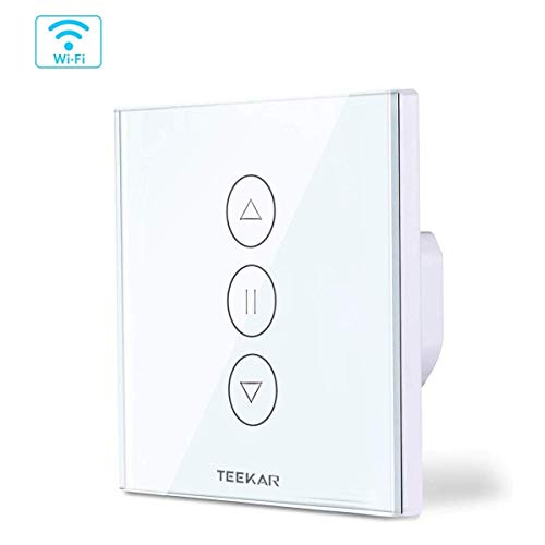 Teepao [3ª generación] Interruptor de persiana con Interruptor de persiana Compatible con Alexa Echo y Google Assistant, Interruptor de Reloj de Obturador para Motor de Obturador de Motor Tubular