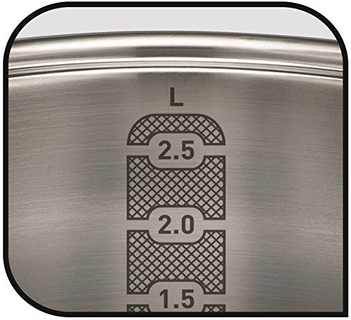 Tefal Daily Cook - Cazo de acero inoxidable de 16 cm, 1 Litro, base reforzada, aptas para todo tipo de cocinas incluido inducción, gran conductividad y resistencia con materiales reciclados