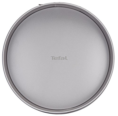 Tefal Delibake J1641314 Molde Redondo 25 cm, Forma Rectangular Desmontable y con Gran Fondo, Revestimiento Antiadherente, fácil desmonte, de Acero al Carbono, con Grosor 3/10, Steel, Rojo