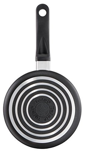 Tefal Delight Batería de Cocina, Aluminio, Negro, 5 Piezas, 5 Unidades