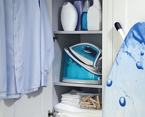 Tefal Effectis Plus GV6721E0 - Centro de planchado autonomía ilimitada, 5 bares de presión, golpe vapor 240 g/min, suela Durilium, función autolimpieza, antical, función Eco, para todo tipo de tejidos