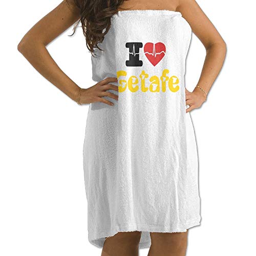 TEIJWETIEJT I Love Getafe Toalla de baño para Hombre y Mujer, Toalla de baño, Toalla de baño, Toalla de Playa, SPA, Color Blanco para Adolescentes, niñas, Adultos, Toalla de Viaje
