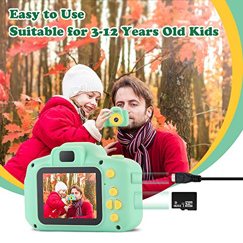TekHome Cámara Digital Niños, 1080P Juguete para Niños Cámara de Fotos, Video cámara Infantil con Tarjeta TF 32 GB Regalos para Niños Niñas de 3-12 Años