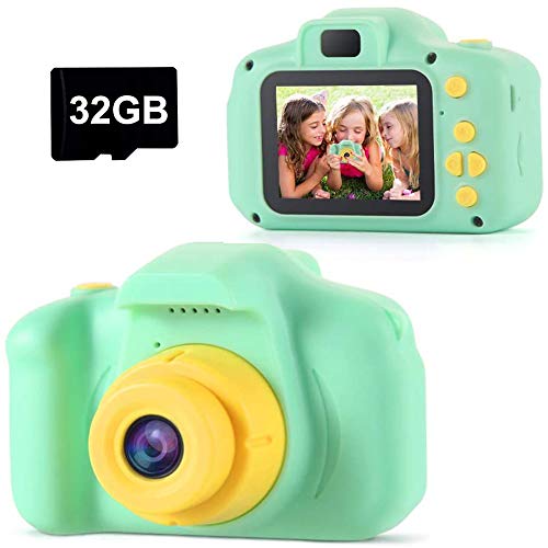 TekHome Cámara Digital Niños, 1080P Juguete para Niños Cámara de Fotos, Video cámara Infantil con Tarjeta TF 32 GB Regalos para Niños Niñas de 3-12 Años