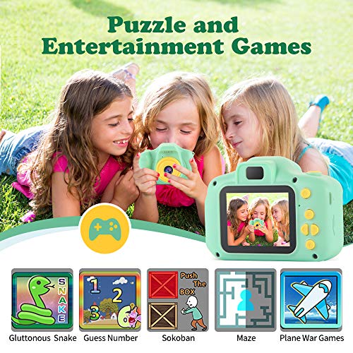 TekHome Cámara Digital Niños, 1080P Juguete para Niños Cámara de Fotos, Video cámara Infantil con Tarjeta TF 32 GB Regalos para Niños Niñas de 3-12 Años