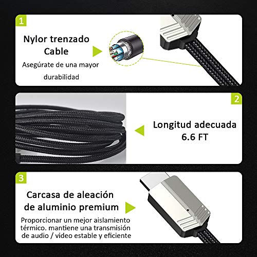 Teléfono a HDMI Cable, DIWUER Versión Mejorada 1080P Adaptador AV Digital Cable, Adaptador MHL a HDMI para iPhone Android iPad a TV/Projector/Monitor