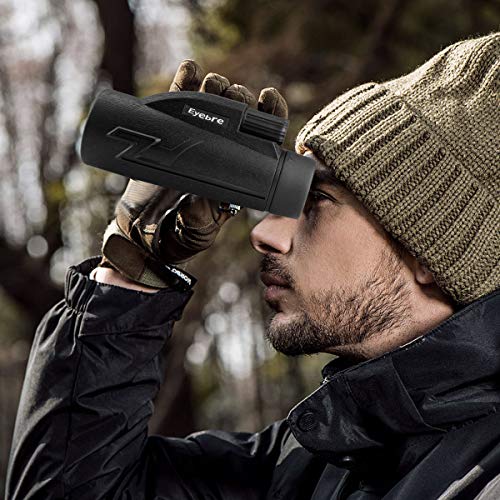 Telescopio Monocular, innislink 12x50 monocular HD Monoculares Telescopio BAK4 FMC Prisma con adaptador de teléfono y trípode, impermeable a Antivaho Para caza acampar observación aves juego de fútbol