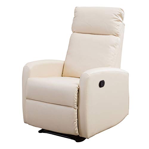 TENDENCIA UNICA Sillón de Relax Reclinable y Extensible Excellence. Full PU Anti-Cuarteo. Pared Cero. Económico y con Las Mejores Calidades (Beige)