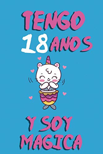 ¡Tengo 18 años y Soy una Gran Chica!: Cuaderno de notas con flores para las chicas. Regalo de cumpleaños para niñas de 18 años: para escribir y ... (Soy una gran chica - naranja) (Español)