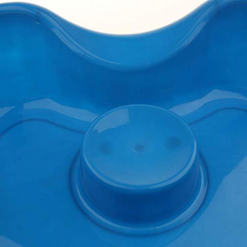 Tenlacum - Lavabo de champú azul para cama de lactancia, bandeja de champú para discapacitados, ancianos, pacientes