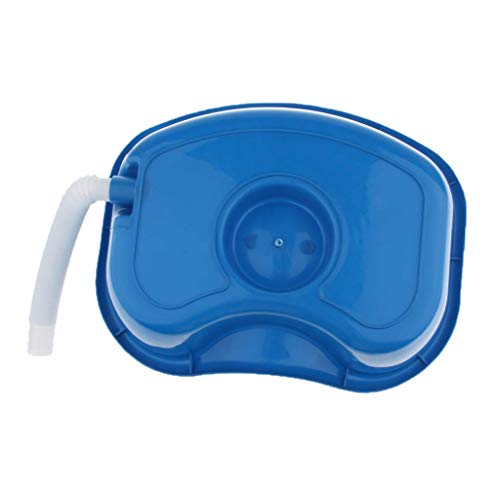 Tenlacum - Lavabo de champú azul para cama de lactancia, bandeja de champú para discapacitados, ancianos, pacientes