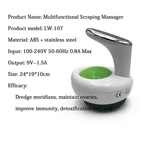 Terapia de ventosas al vacío, Máquina de masaje corporal, Masaje, alivio del músculo Ventosas de masaje, Ventosas para el dolor de espalda/cuello Masajeador doméstico (Color : Blanco)