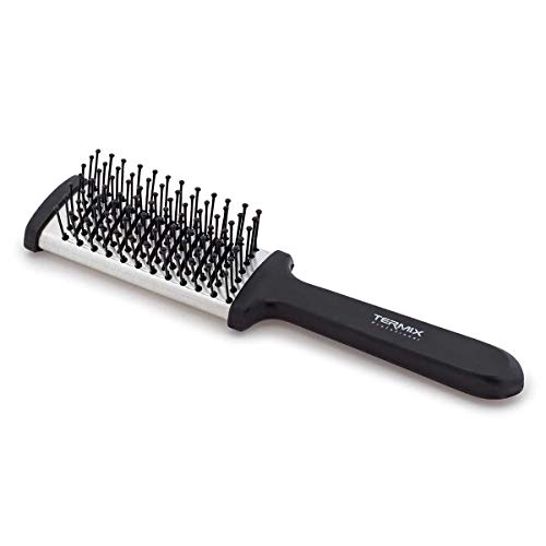 Termix Cepillo térmico plano pequeño- Cepillo profesional plano para desenredar que aporta un efecto ultra liso al cabello- Disponible en dos tamaños.