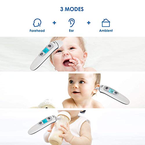 Termómetro de oído y frente por infrarrojos