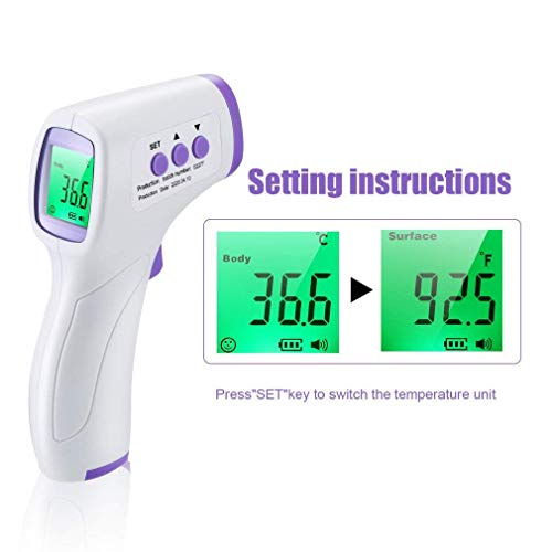 Termometro Infrarrojos ℃ y ℉ Conmutable Termometro Sin Contacto medico termometro para Niños, Adultos Termometro Infrarrojos Sin Contacto