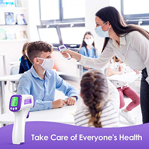 Termometro Infrarrojos, JOYSKY Termometro Digital Infrarrojo sin Contacto con Pantalla LCD y Alarma de Fiebre, Termómetro Laser médico para Bebé, Adulto, Temperatura Corporal y de Objeto