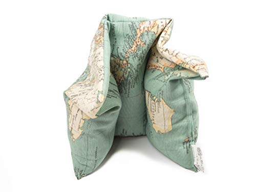 TERMOSAK 37x25 cm, Cojín térmico modulado con separaciones, saco térmico hot-cold (calor/frio) de semillas alta densidad y lavanda. (37x25, Mundo)