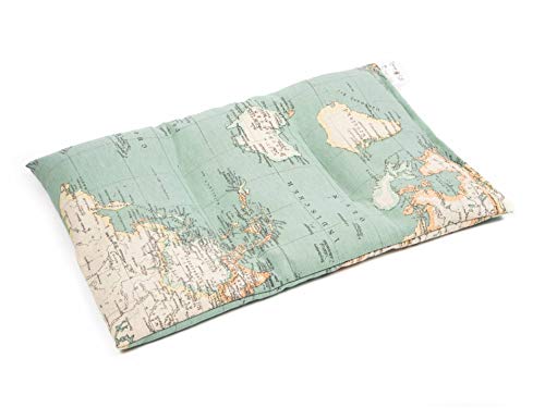 TERMOSAK 37x25 cm, Cojín térmico modulado con separaciones, saco térmico hot-cold (calor/frio) de semillas alta densidad y lavanda. (37x25, Mundo)