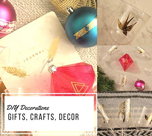 Terra Tattoos Color Metallic Tattoos - Over 75 Boho Termporary Tattoos in Gold, Silver, Pink, Turquoise, Green (6 Sheets), Kendra Collection