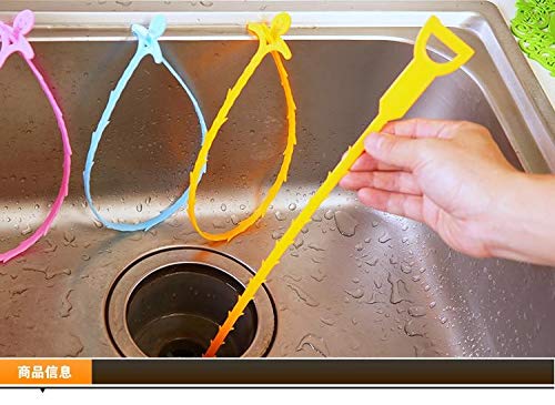 Terraberk Colorido retrete Cocina alcantarillado tuberías bloqueos Ganchos de Limpieza, Pack: d Estilo