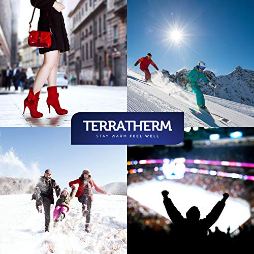 TerraTherm Calentadores de pies, 8 Horas de pies Calientes, Almohadillas calentadoras de Dedos, Extra Finas y cómodamente Suaves, Calentadores Adhesivos para Dedos como Calentadores de pies, 30 Pares