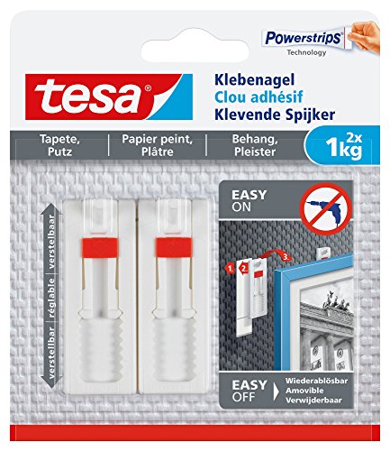 tesa Adjustable Adhesive Nail for Wallpaper & Plaster 1kg