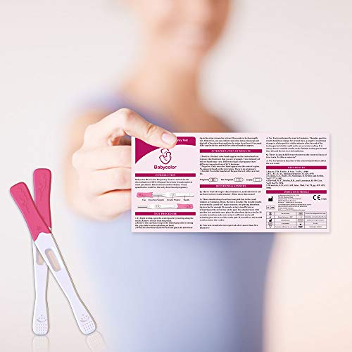Test de embarazo 3 Pruebas - Prueba de Embarazo Resultado Rápido Formato Económico,20 mIU/ml