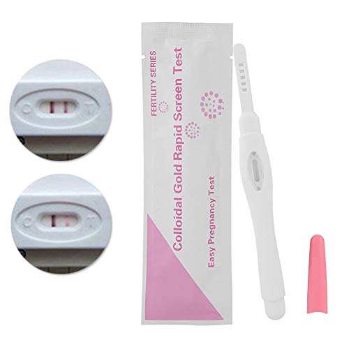 Test de Embarazo de Alta Sensibilidad – 10 Unidades Pruebas de Embarazo Ultrasensibles – Alta Fiabilidad – Test Ovulación Y Embarazo Prueba de Embarazo Prueba de Orina de HCG para Detección Temprana
