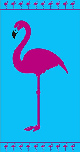 TEXTIL TARRAGO Toalla de playa 100% algodón egipcio 90x170 cm flamenco rosa