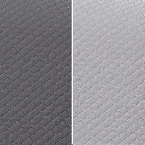 Textilhome - Funda Cubre Sofá Adele, 3 Plazas, Protector para Sofás Acolchado Reversible. Color Gris