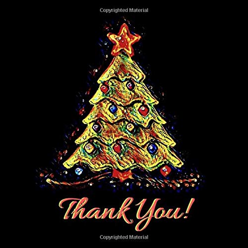 Thank You  Cute Gift Christmas Tree Sketch Book : Blank Paper Pad Journal for Sketching Coloring or Writing: Appreciation Present Creative Space Doodle Diary (Under $10 Gift Books: Card Alternatives)